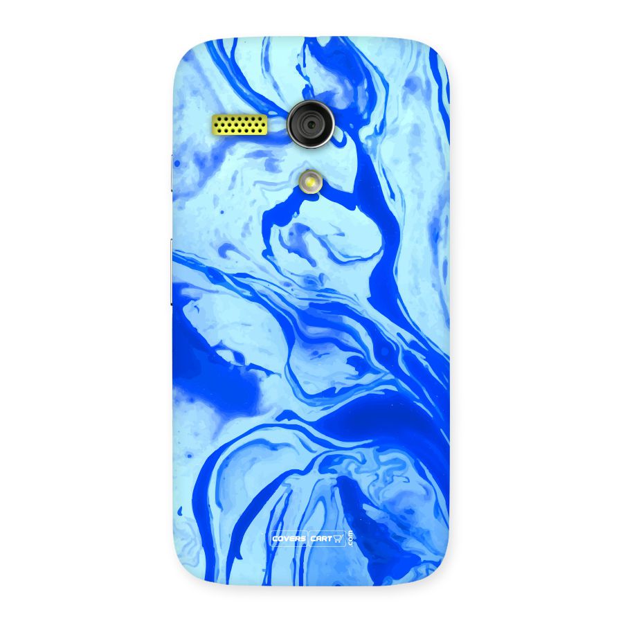 Blaze Blue Marble Texture Back Case for Moto G