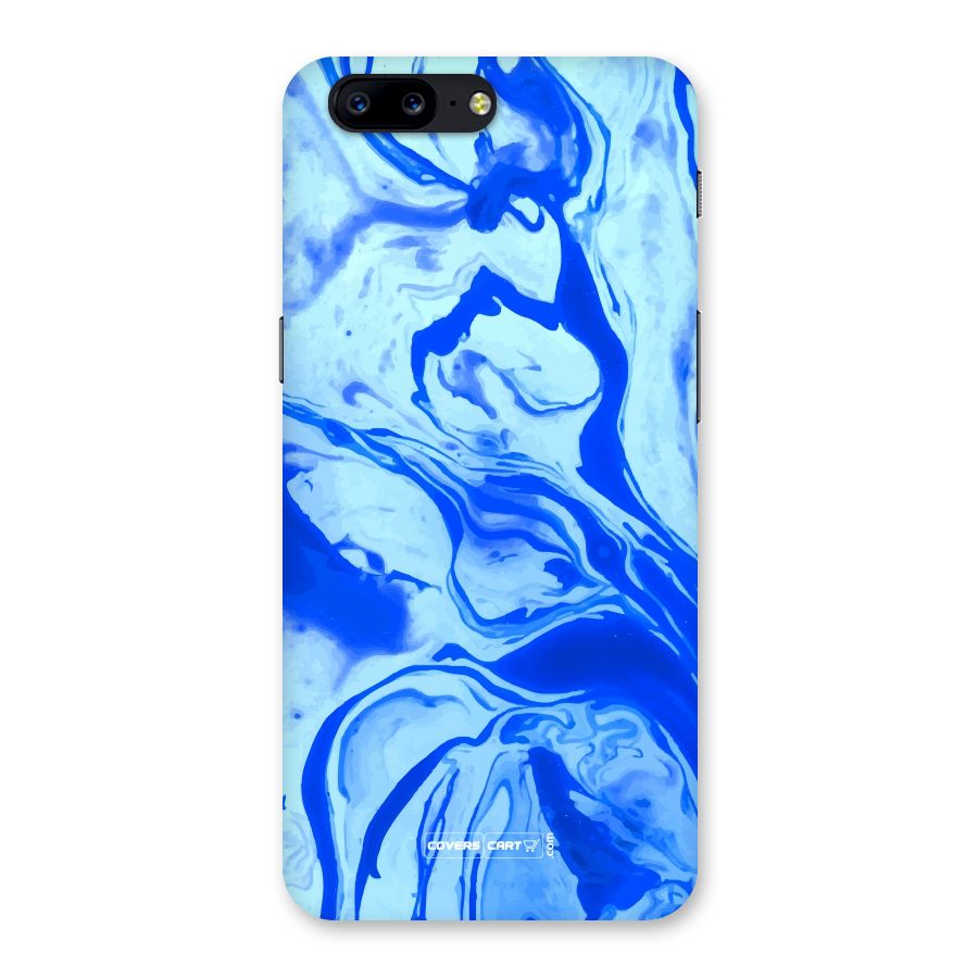 Blaze Blue Marble Texture Back Case for OnePlus 5