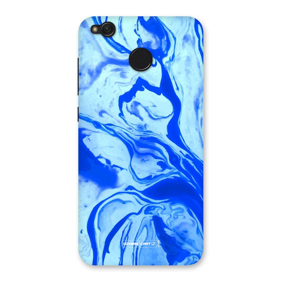 Blaze Blue Marble Texture Back Case for Redmi 4