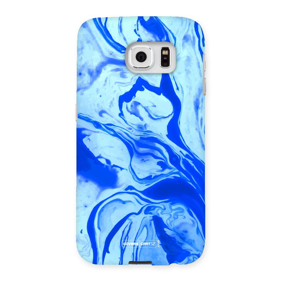 Blaze Blue Marble Texture Back Case for Samsung Galaxy S6