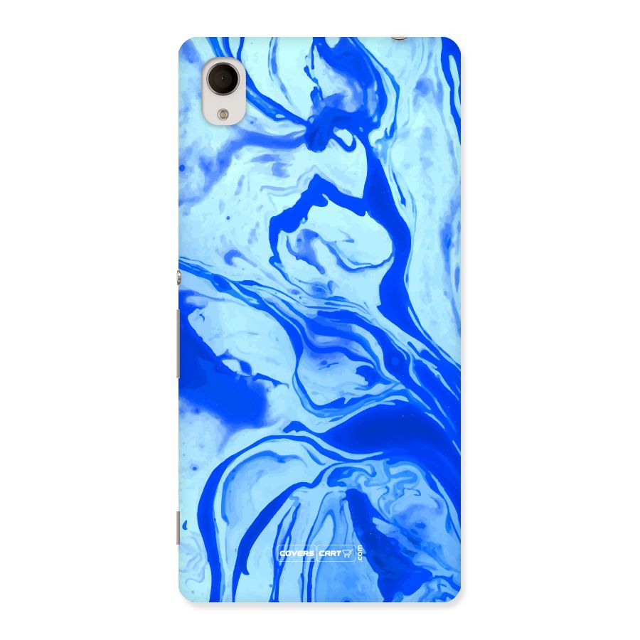 Blaze Blue Marble Texture Back Case for Sony Xperia M4