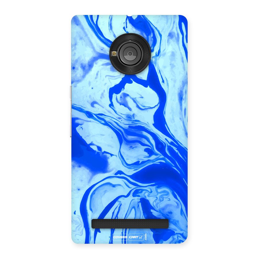 Blaze Blue Marble Texture Back Case for Yu Yunique
