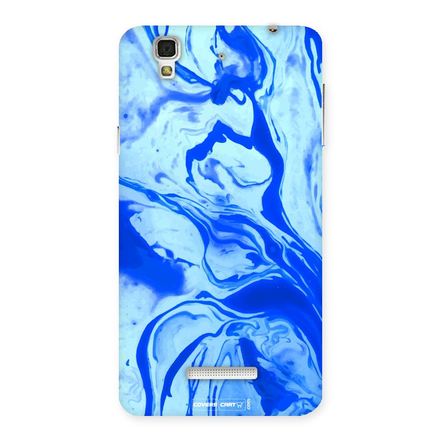 Blaze Blue Marble Texture Back Case for Yu Yureka