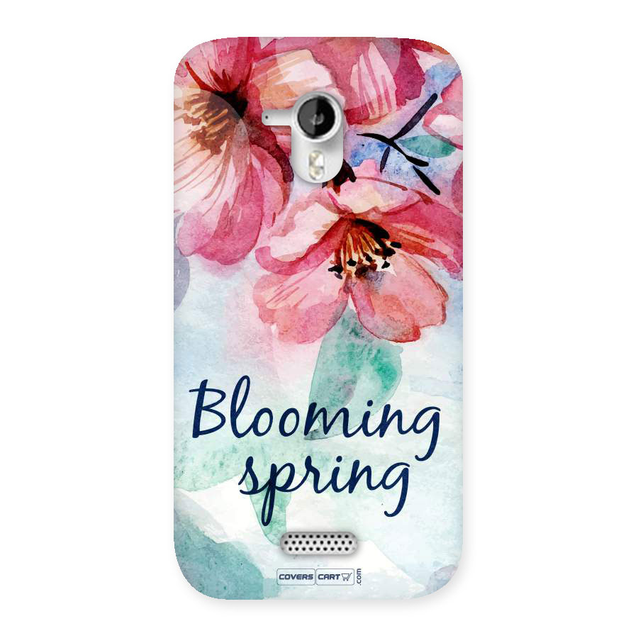 Blooming Spring Back Case for Micromax Canvas HD A116