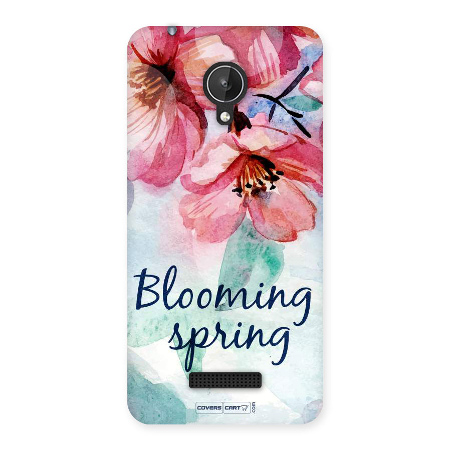 Blooming Spring Back Case for Micromax Canvas Spark Q380