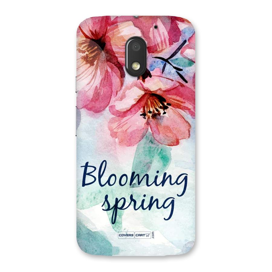 Blooming Spring Back Case for Moto E3 Power