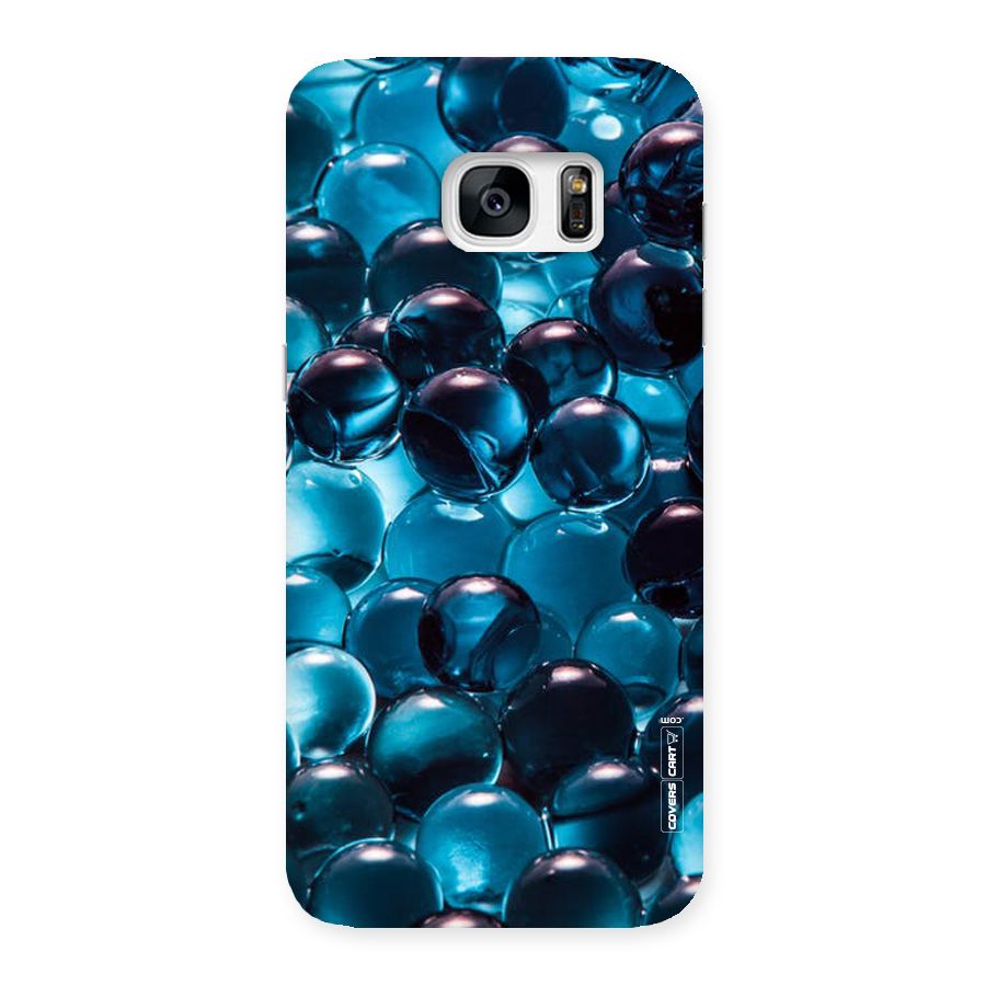 Blue Abstract Balls Back Case for Galaxy S7 Edge