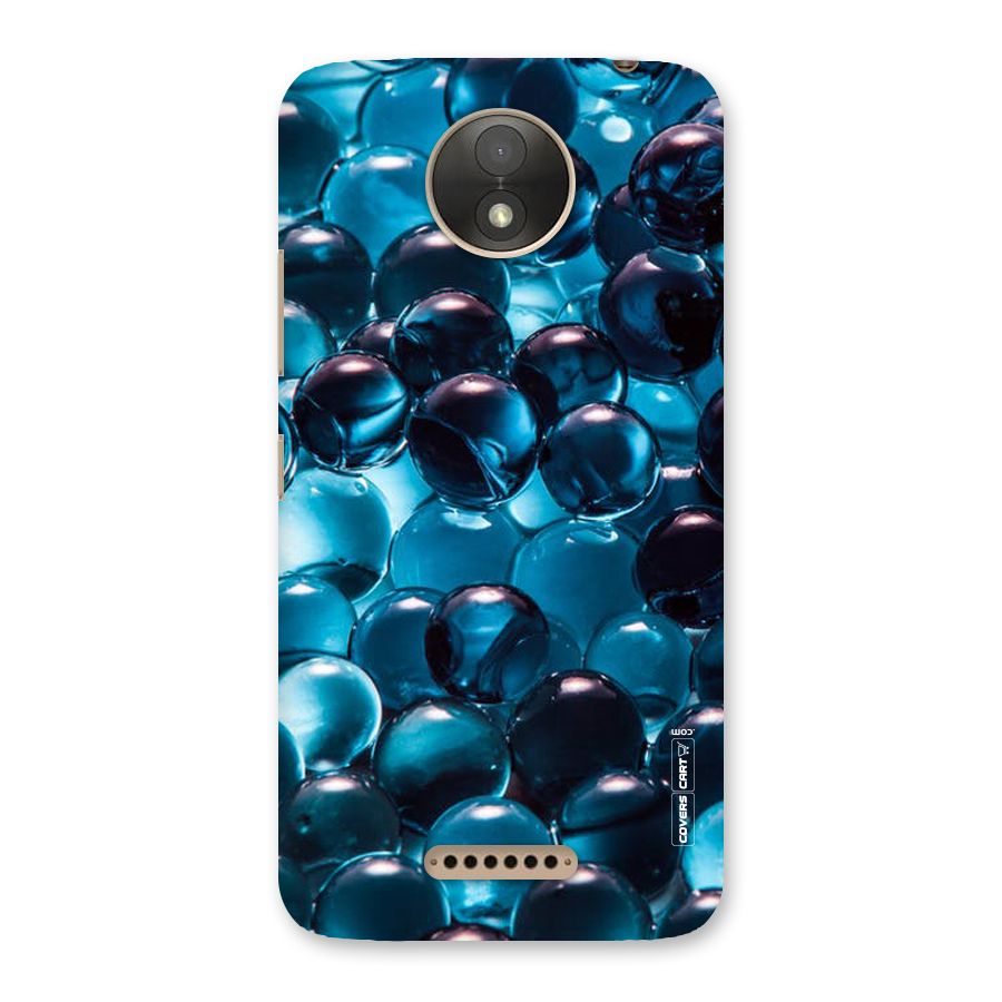 Blue Abstract Balls Back Case for Moto C Plus