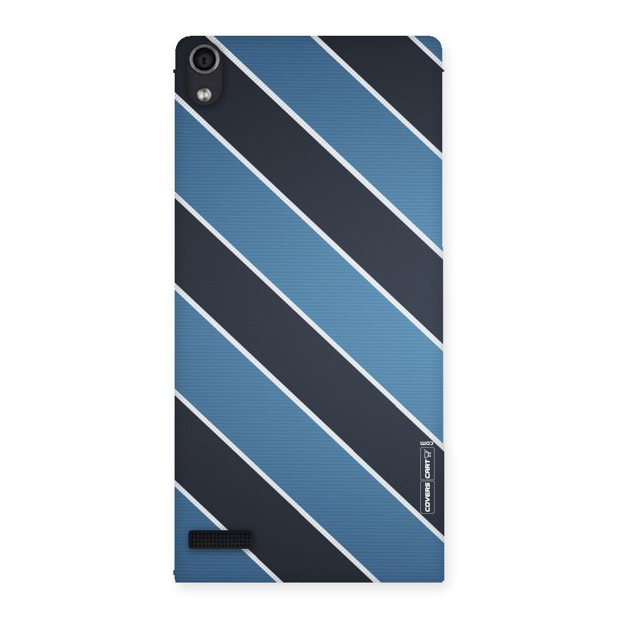 Blue Black Stripes Back Case for Ascend P6