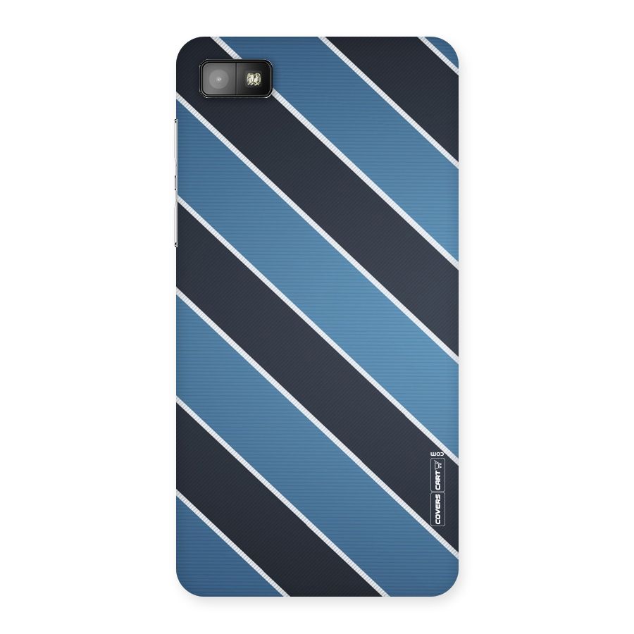 Blue Black Stripes Back Case for Blackberry Z10
