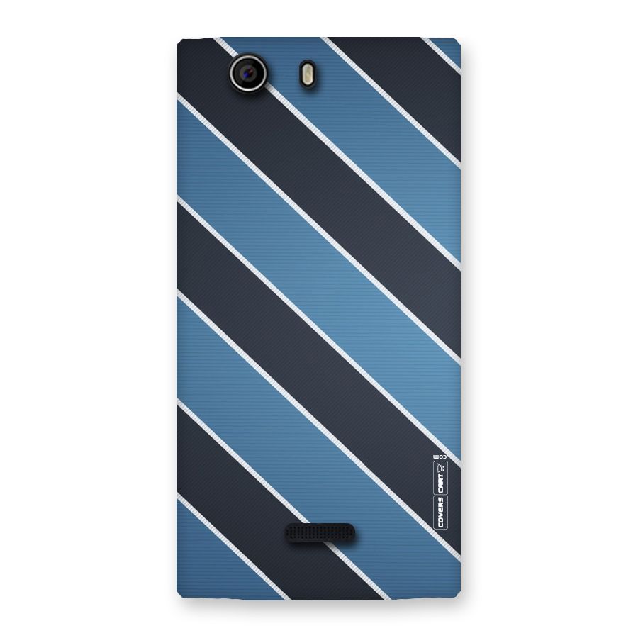 Blue Black Stripes Back Case for Canvas Nitro 2 E311