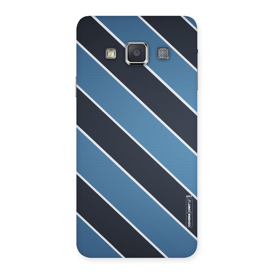 Blue Black Stripes Back Case for Galaxy A3
