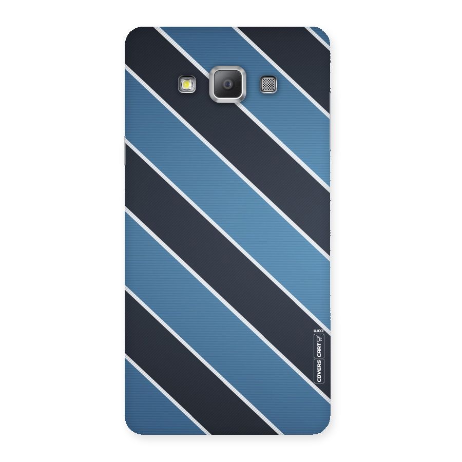 Blue Black Stripes Back Case for Galaxy A7