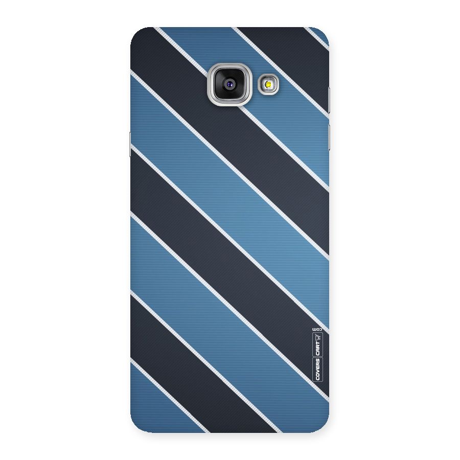 Blue Black Stripes Back Case for Galaxy A7 2016