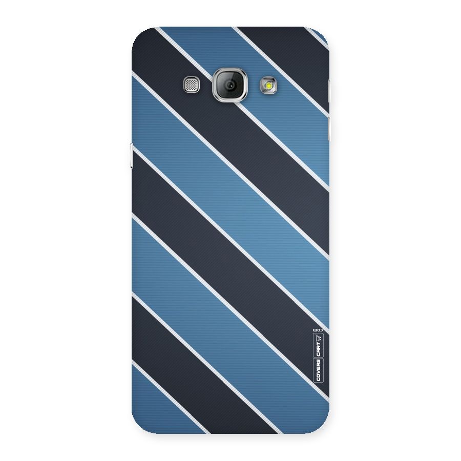 Blue Black Stripes Back Case for Galaxy A8