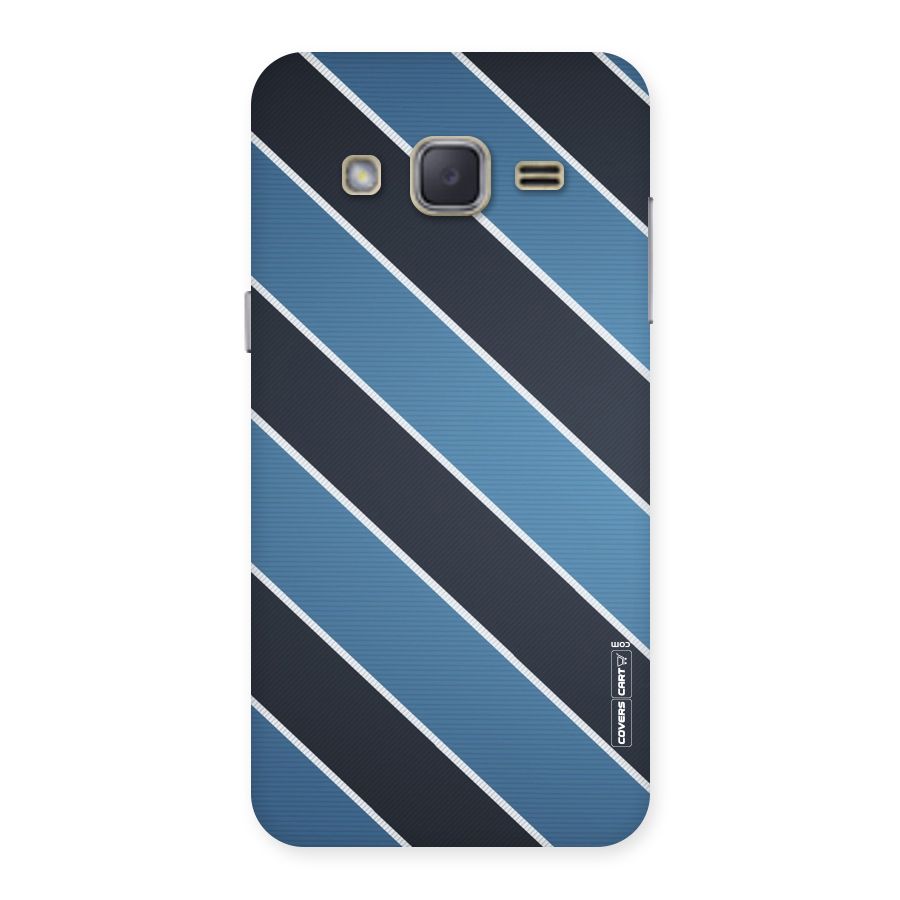 Blue Black Stripes Back Case for Galaxy J2