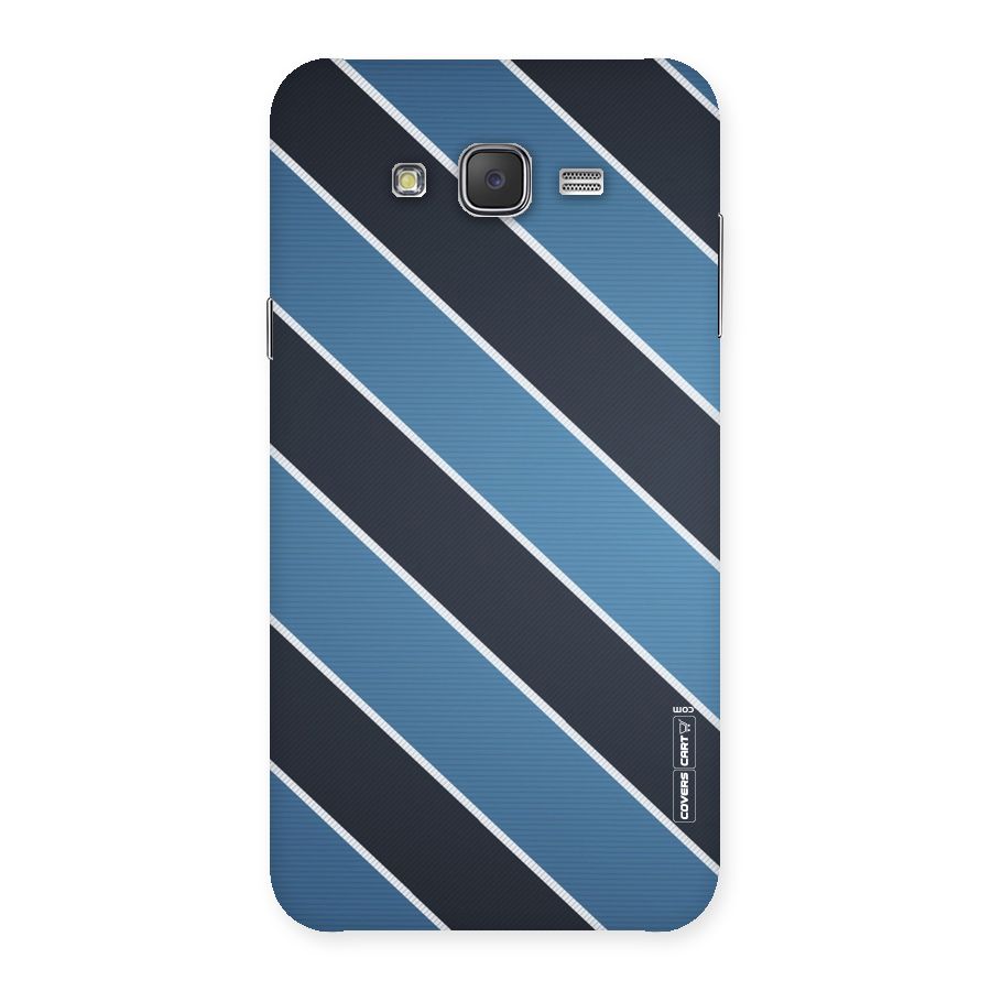 Blue Black Stripes Back Case for Galaxy J7