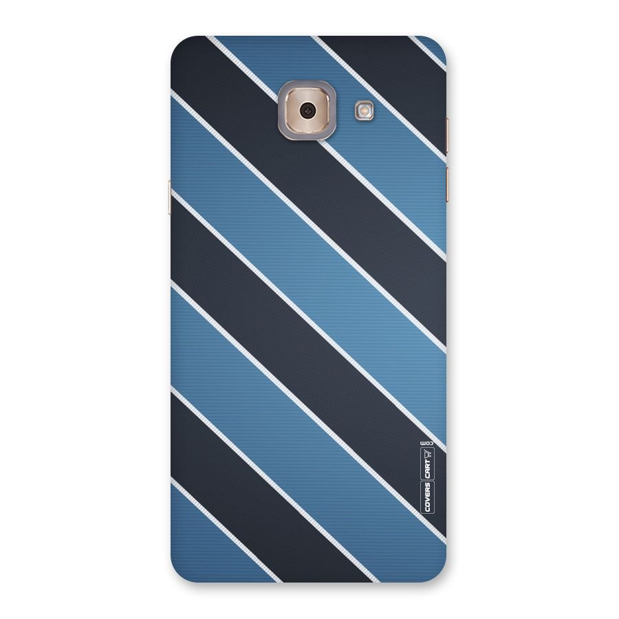 Blue Black Stripes Back Case for Galaxy J7 Max