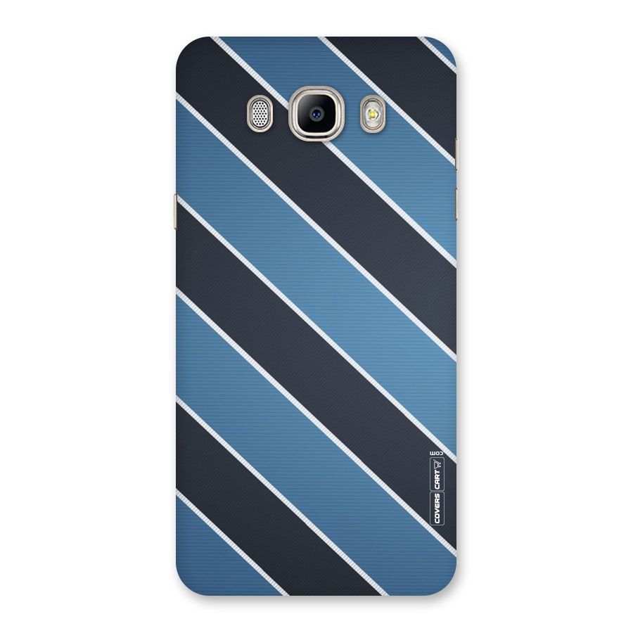 Blue Black Stripes Back Case for Galaxy On8