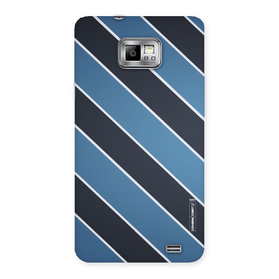Blue Black Stripes Back Case for Galaxy S2