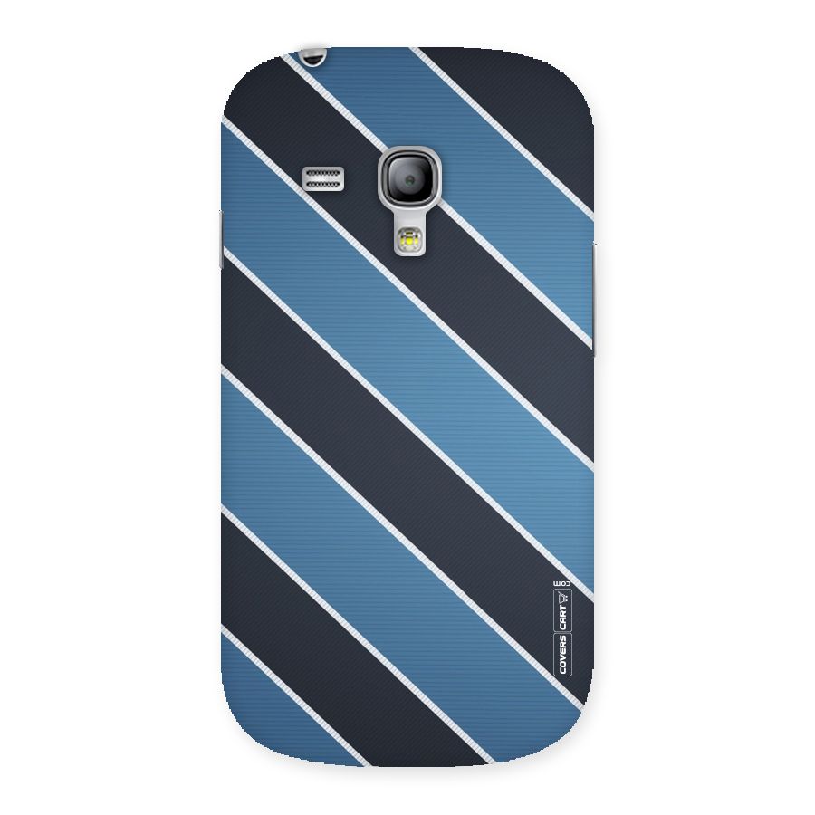 Blue Black Stripes Back Case for Galaxy S3 Mini