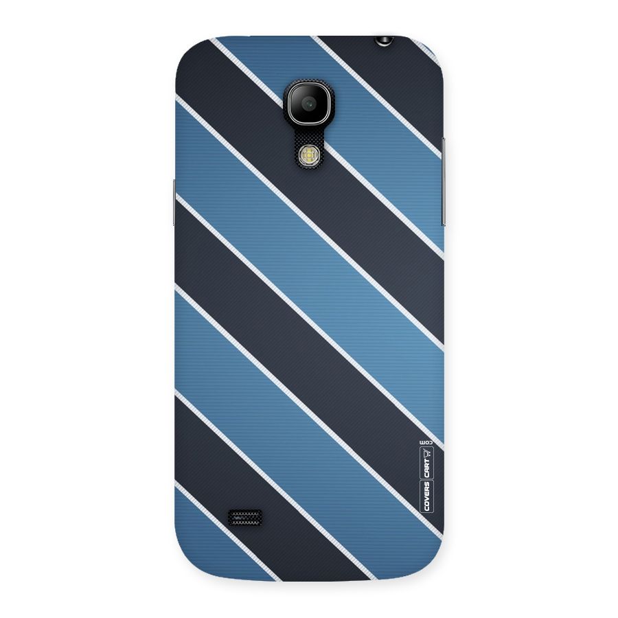 Blue Black Stripes Back Case for Galaxy S4 Mini
