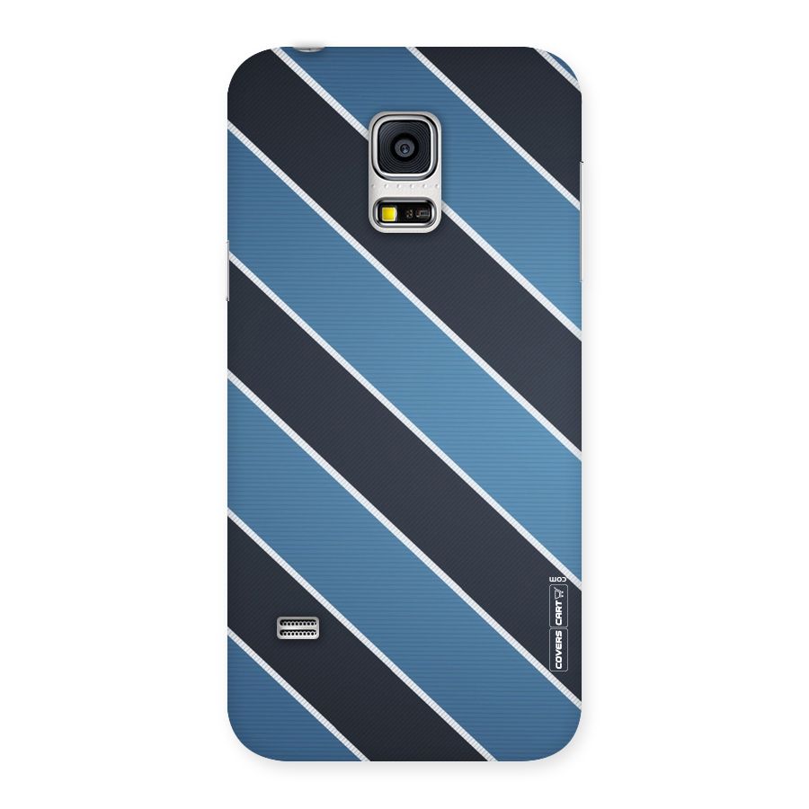 Blue Black Stripes Back Case for Galaxy S5 Mini