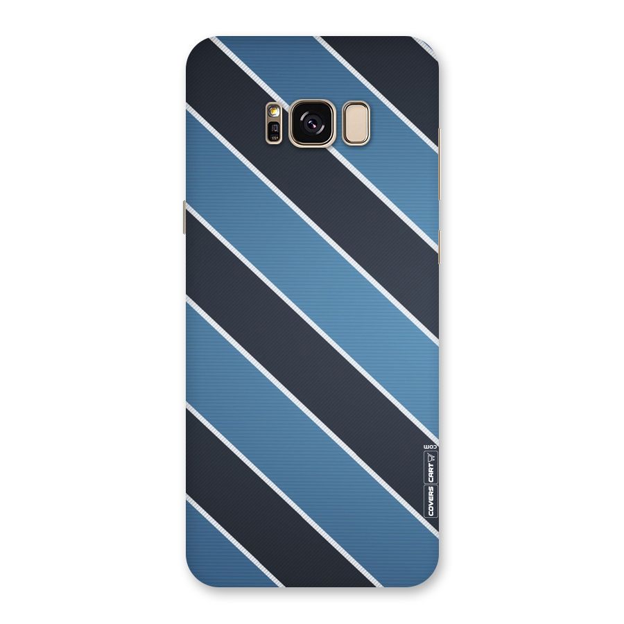 Blue Black Stripes Back Case for Galaxy S8 Plus