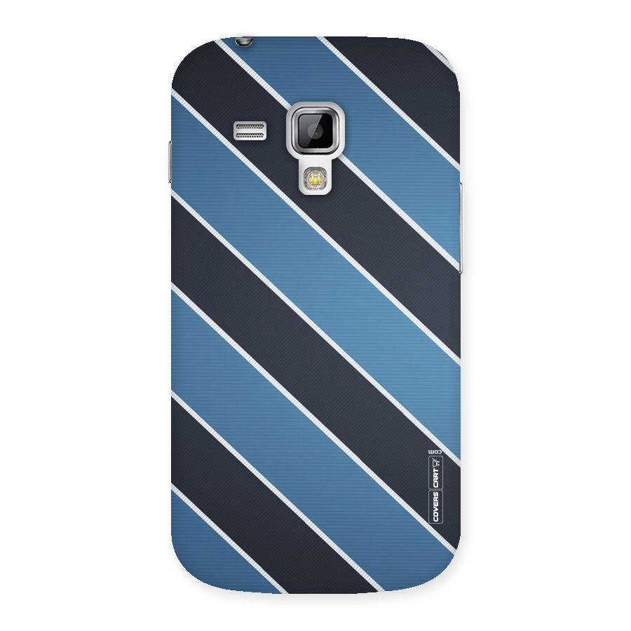 Blue Black Stripes Back Case for Galaxy S Duos