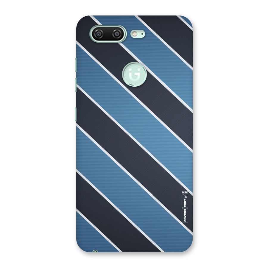 Blue Black Stripes Back Case for Gionee S10