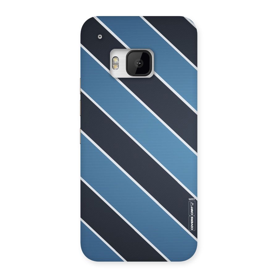 Blue Black Stripes Back Case for HTC One M9