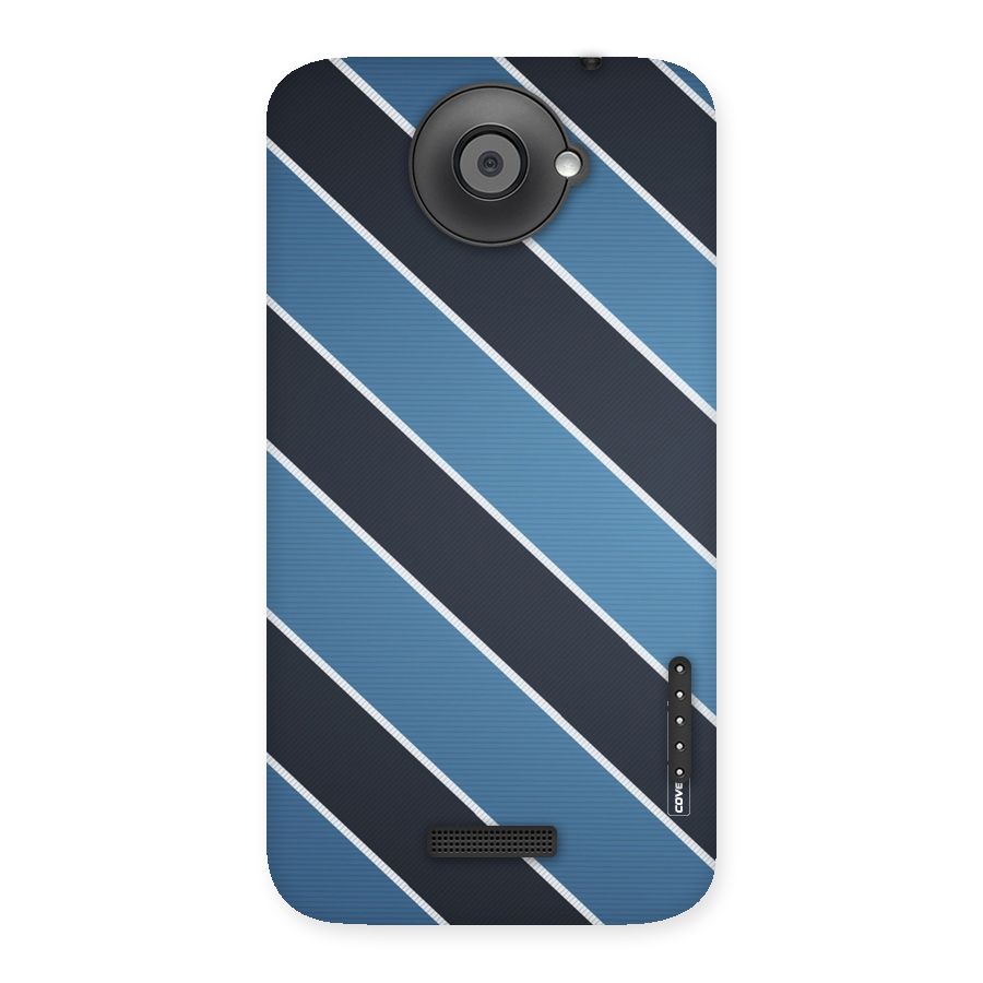 Blue Black Stripes Back Case for HTC One X