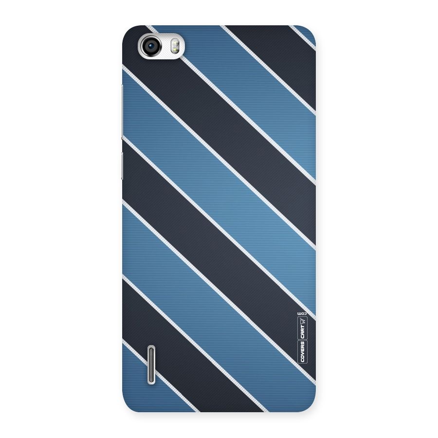 Blue Black Stripes Back Case for Honor 6