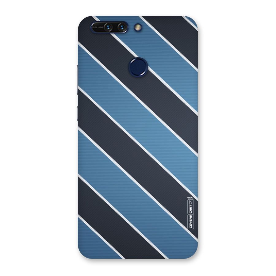 Blue Black Stripes Back Case for Honor 8 Pro