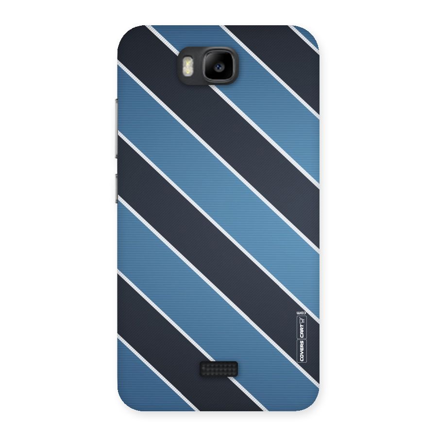 Blue Black Stripes Back Case for Honor Bee