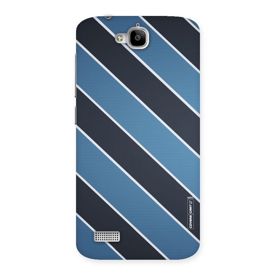 Blue Black Stripes Back Case for Honor Holly