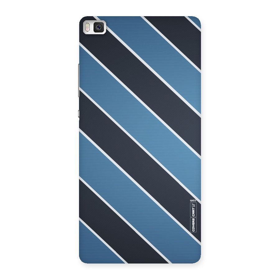 Blue Black Stripes Back Case for Huawei P8