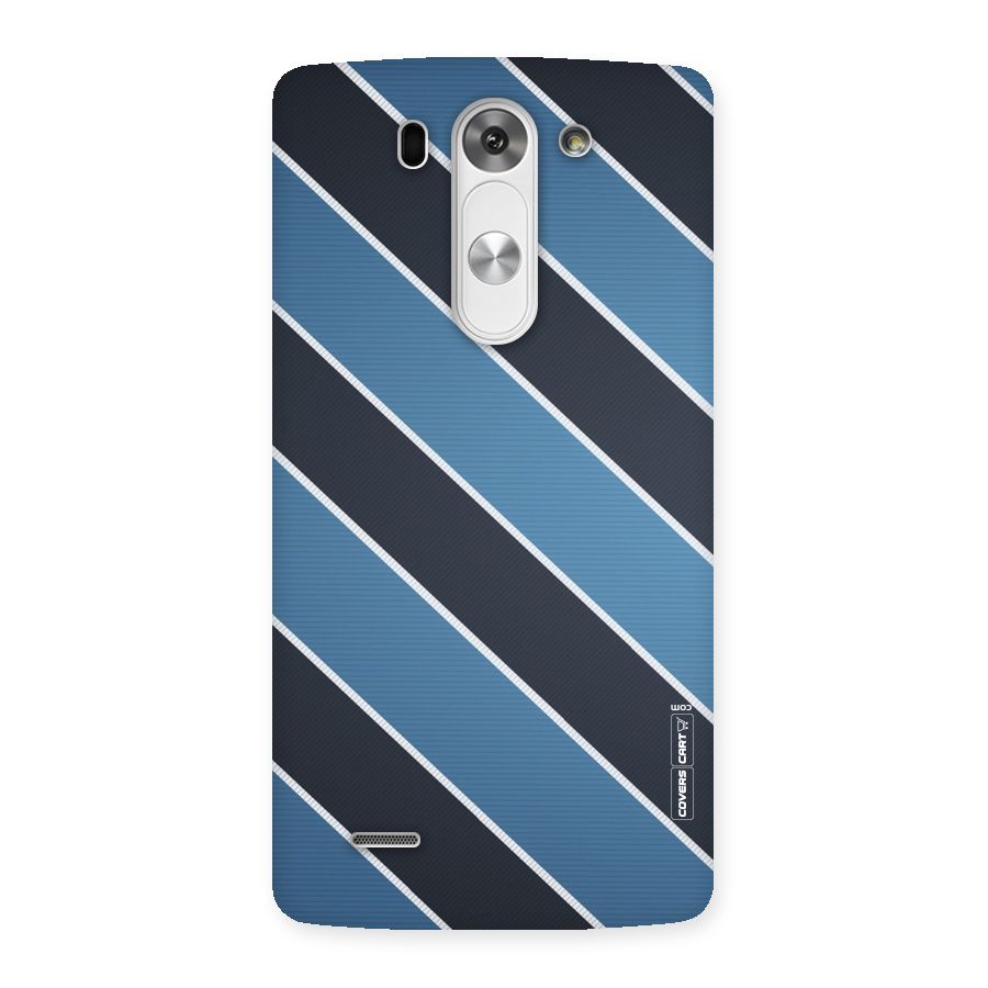 Blue Black Stripes Back Case for LG G3 Beat