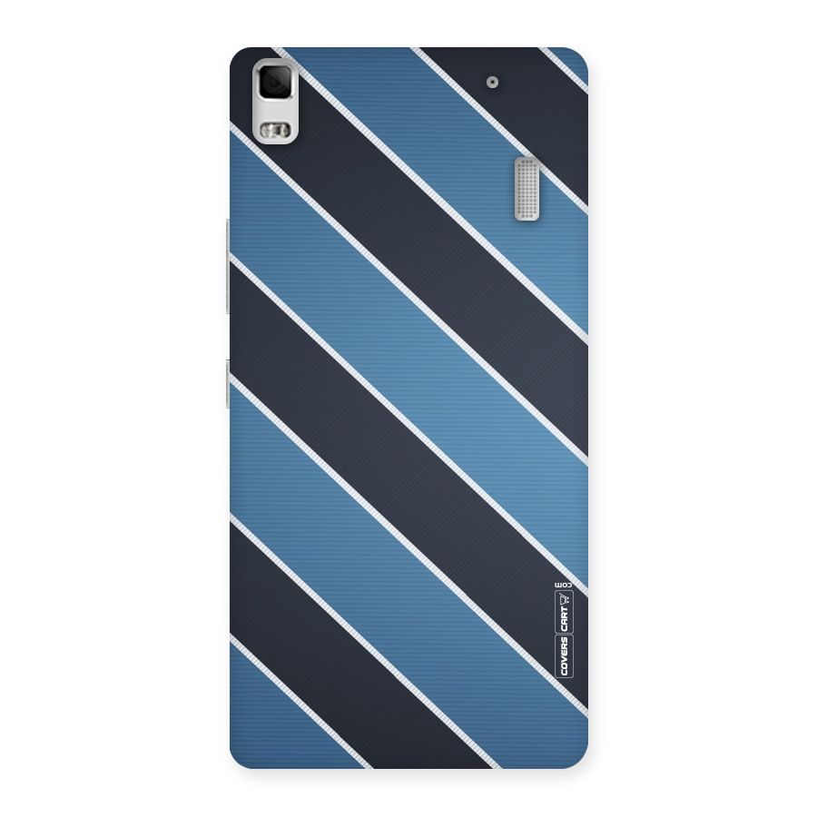 Blue Black Stripes Back Case for Lenovo A7000