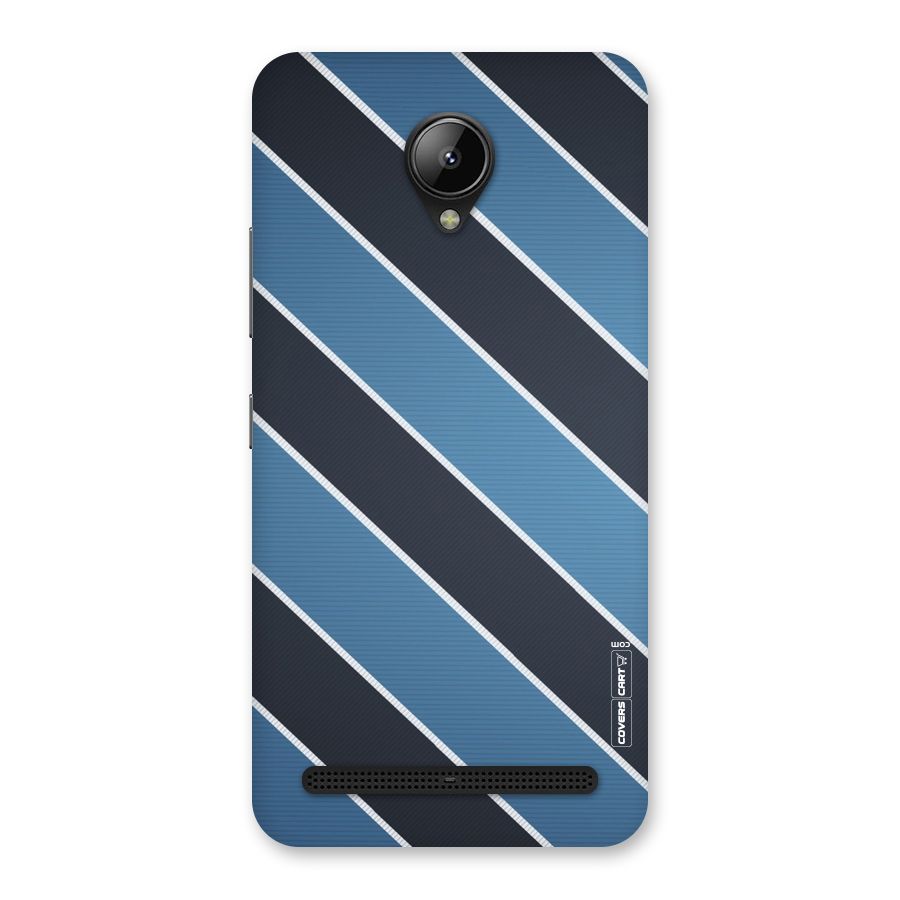 Blue Black Stripes Back Case for Lenovo C2