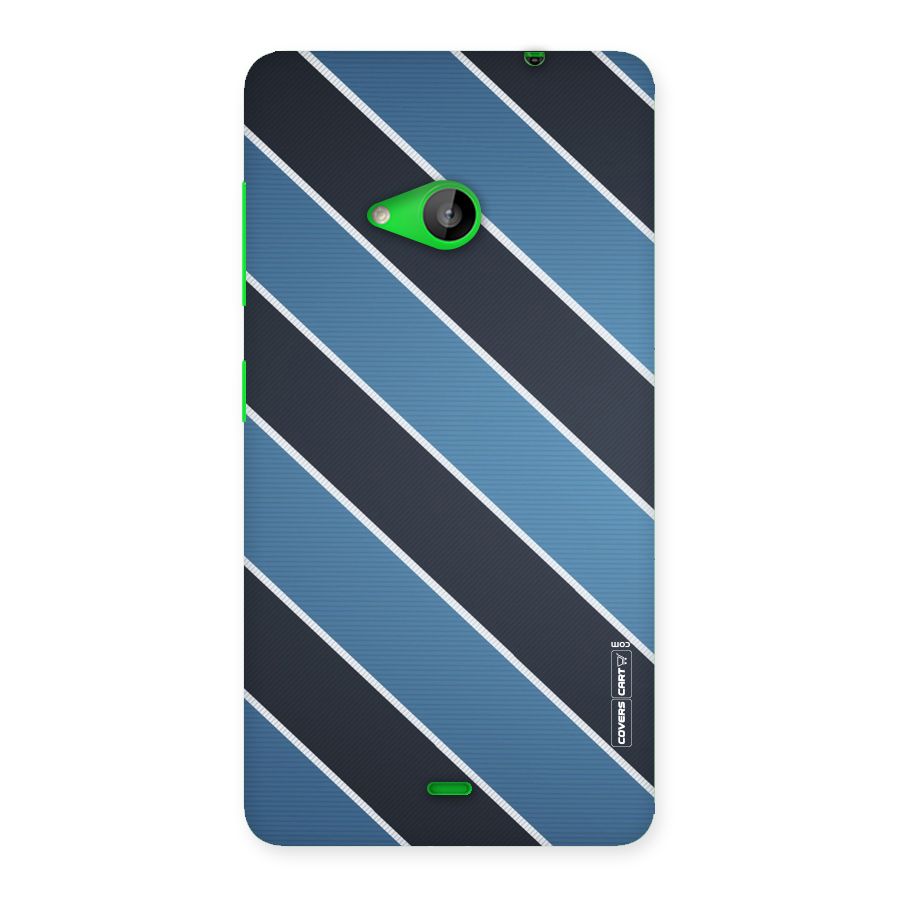 Blue Black Stripes Back Case for Lumia 535