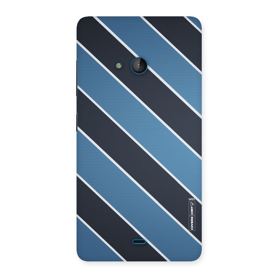 Blue Black Stripes Back Case for Lumia 540
