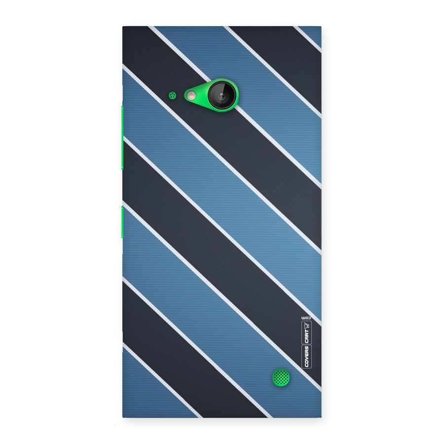 Blue Black Stripes Back Case for Lumia 730