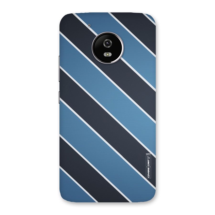 Blue Black Stripes Back Case for Moto G5