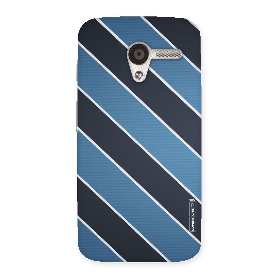 Blue Black Stripes Back Case for Moto X