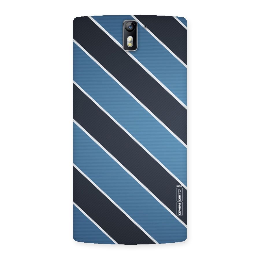 Blue Black Stripes Back Case for One Plus One