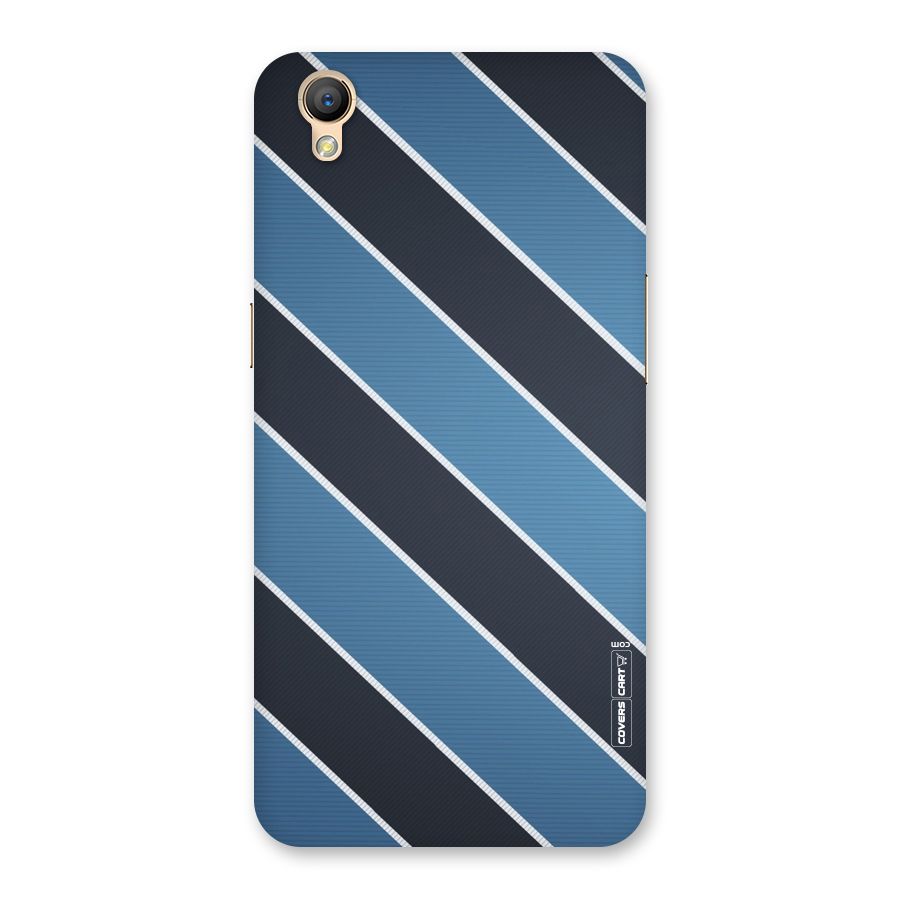 Blue Black Stripes Back Case for Oppo A37