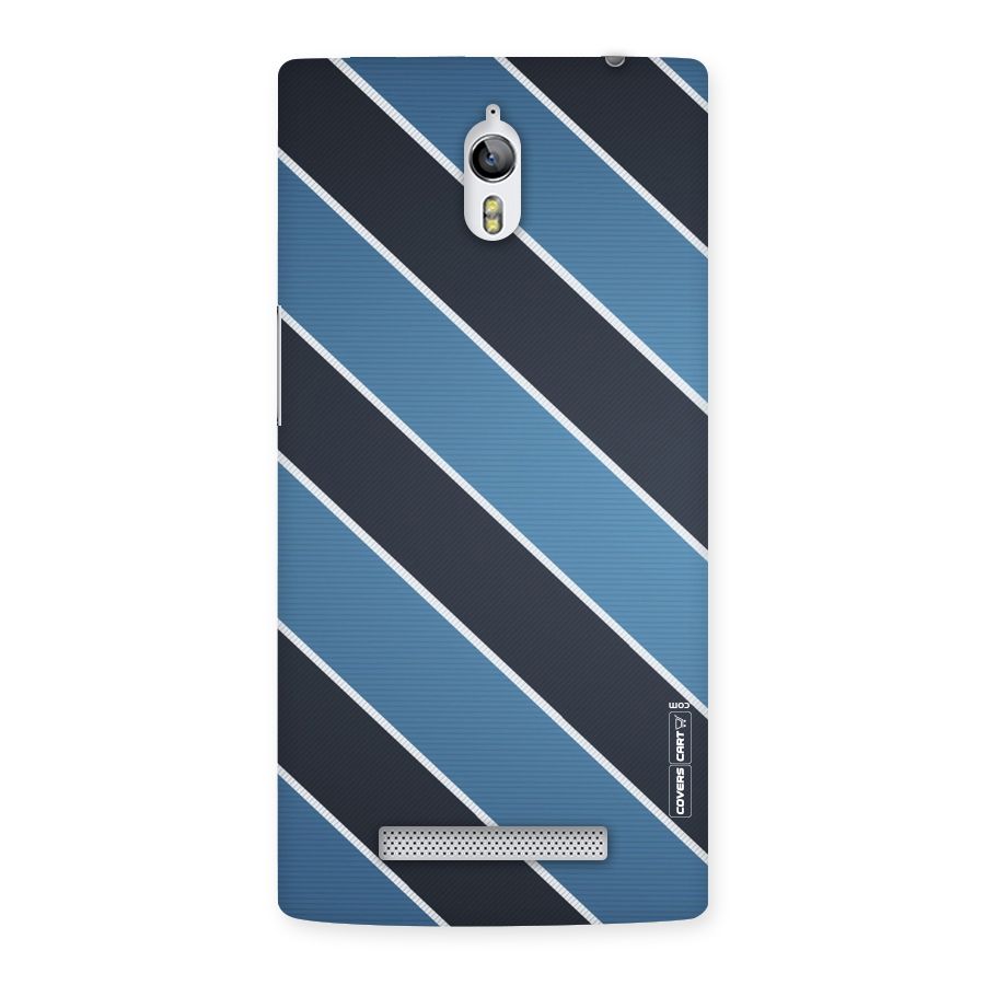 Blue Black Stripes Back Case for Oppo Find 7