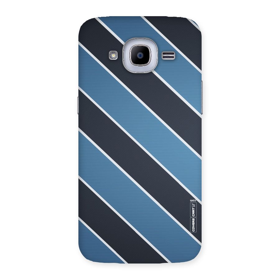 Blue Black Stripes Back Case for Samsung Galaxy J2 2016
