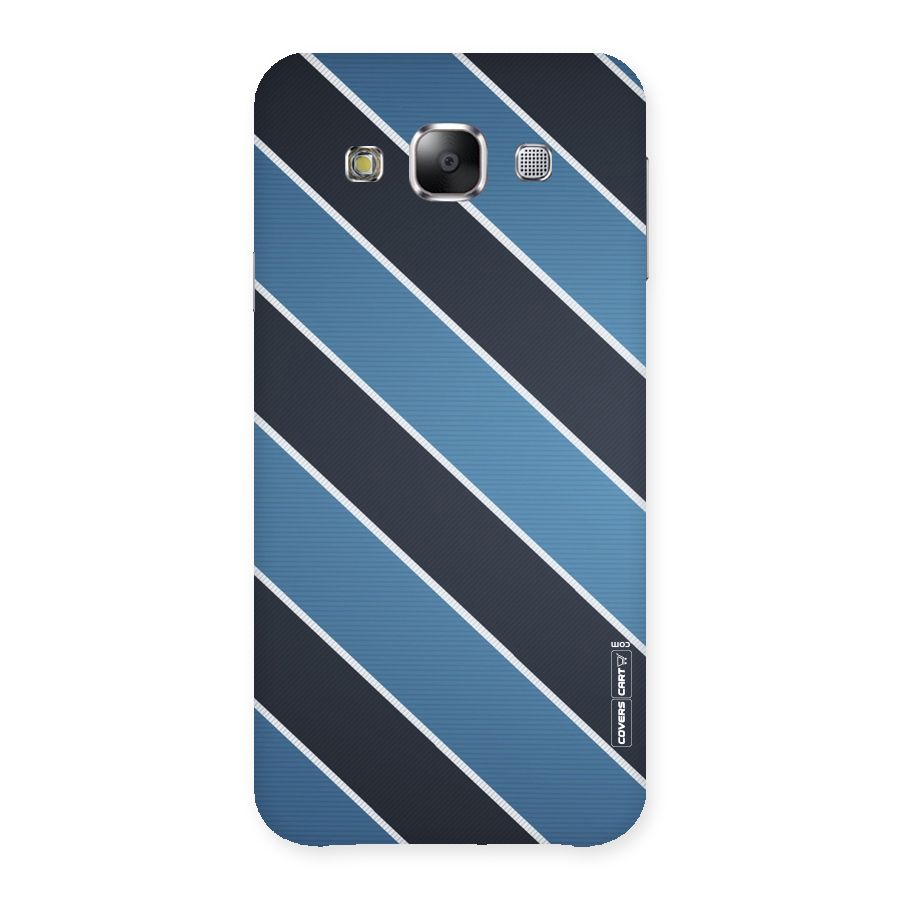 Blue Black Stripes Back Case for Samsung Galaxy E5